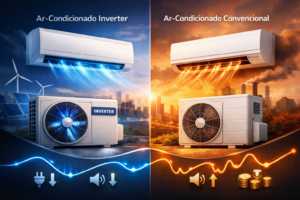 comparação entre ar condicionado inverter e convencional
