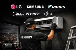Marcas de ar condicionado instaladas em BH pela MG THERM